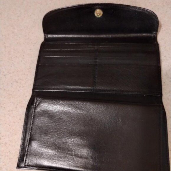 BLACK COACH TRIFOLD WALLET - Picture 3 of 10